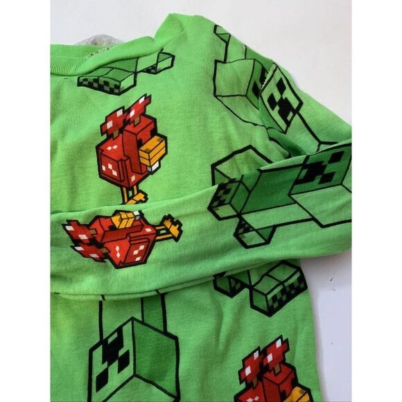 Minecraft 2 Pairs of Pajama Set 4-Piece Boys Size 4 Snug-Fit Cotton Kids NWT - Picture 4 of 8